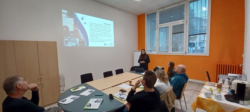 Participants at a VETCompass session at the ENAIP Veneto headquarters in Padua