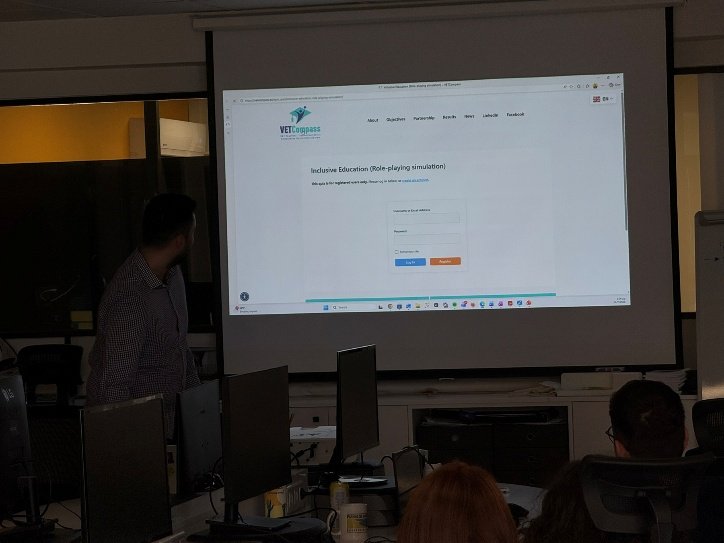 Trainers attending the VETCompass multiplier event in Athens